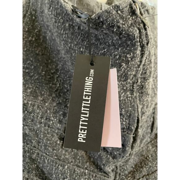 PrettyLittleThing Women's Size 10 Gray Bobbie Straight Leg Corset Jumpsuit (NWT) - Picture 8 of 11